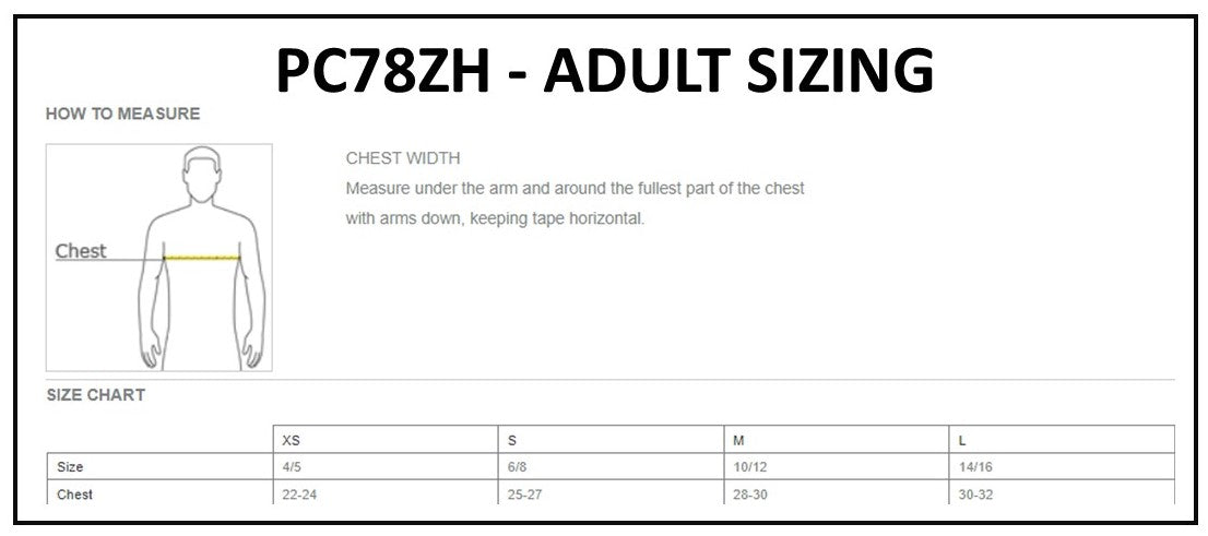 Port & Co. Core Fleece Full-Zip Hoodie (Adult Sizes)