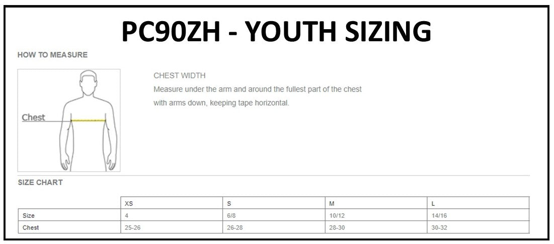 Port & Co. Youth Core Fleece Full-Zip Hoodie (Youth Sizes)