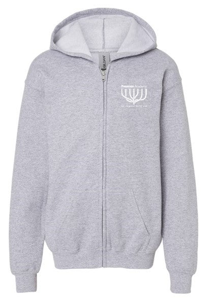 Gildan Heavy Blend Zip Sweatshirt (Youth Sizes)